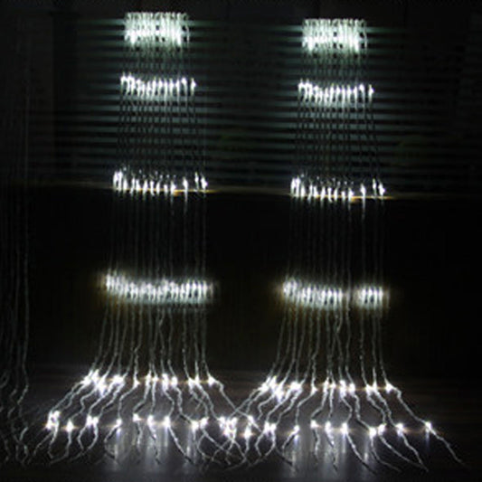Outdoor Net Lights and Water String Lights Setup