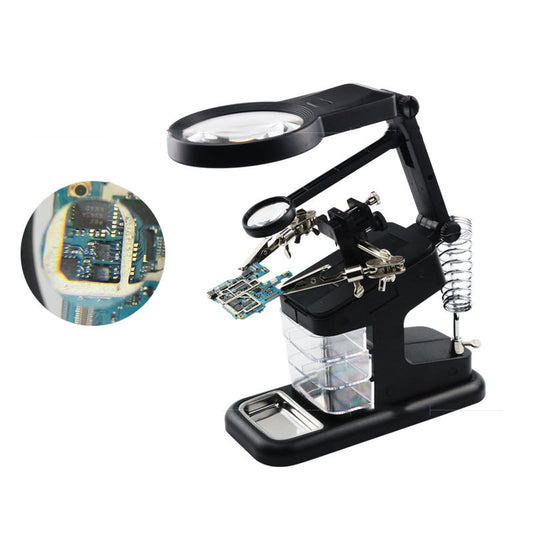 Multi-Function Desktop Magnifier for Electronics Work